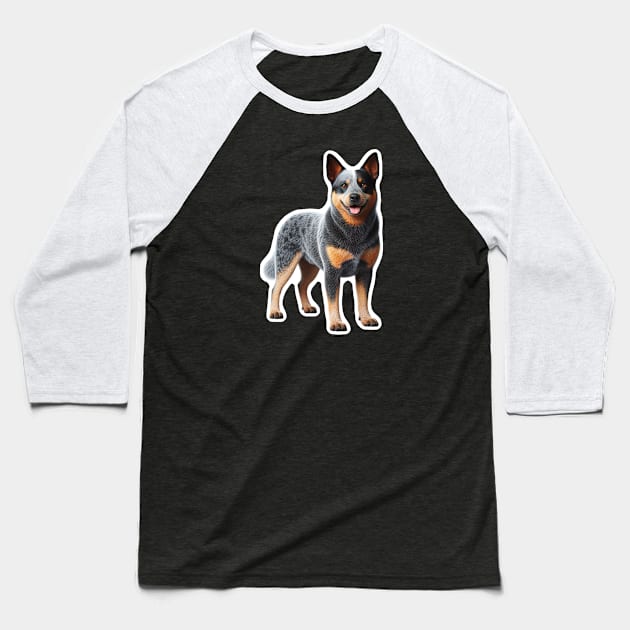 Australian Cattle Dog Baseball T-Shirt by millersye